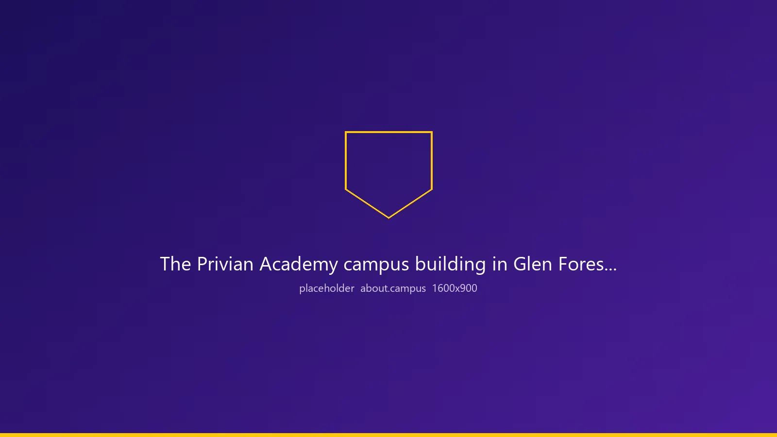 Placeholder image. The Privian Academy campus building in Glenforest, Borrowdale