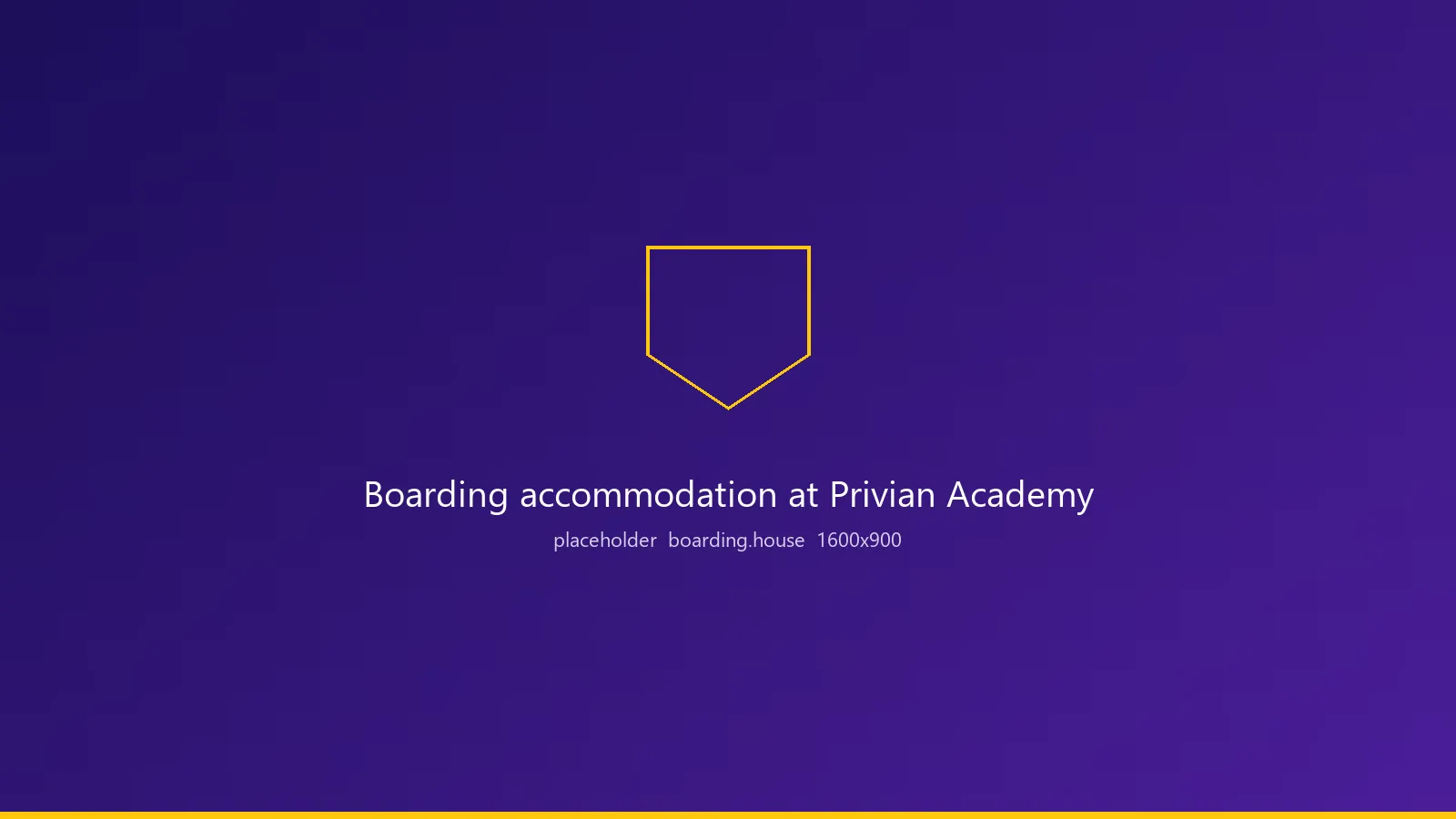 Placeholder image. Boarding accommodation at Privian Academy