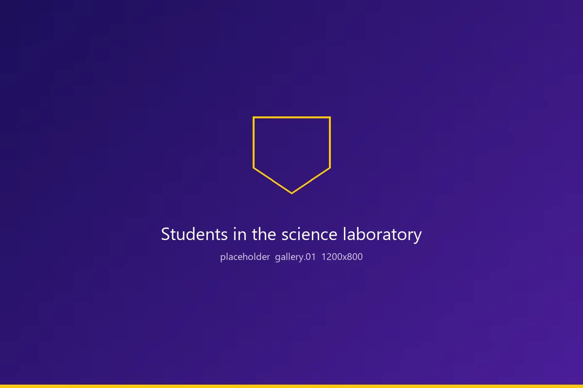 Placeholder image. Students in the science laboratory