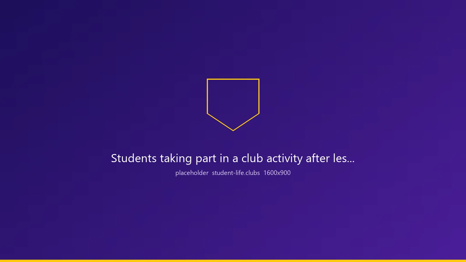 Placeholder image. Students taking part in a club activity after lessons
